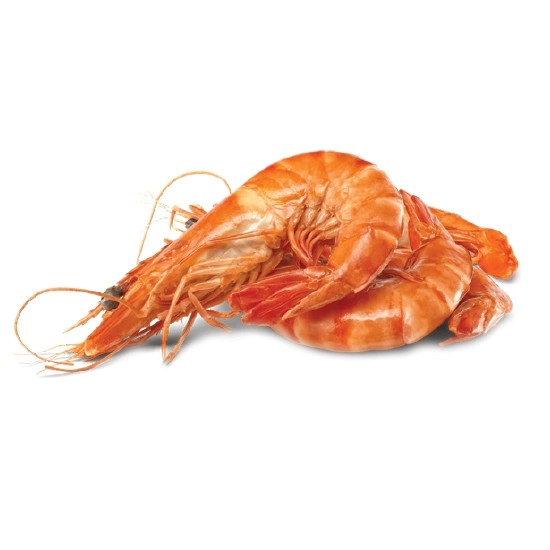 Thawed Extra Large Cooked Australian Tiger Prawns