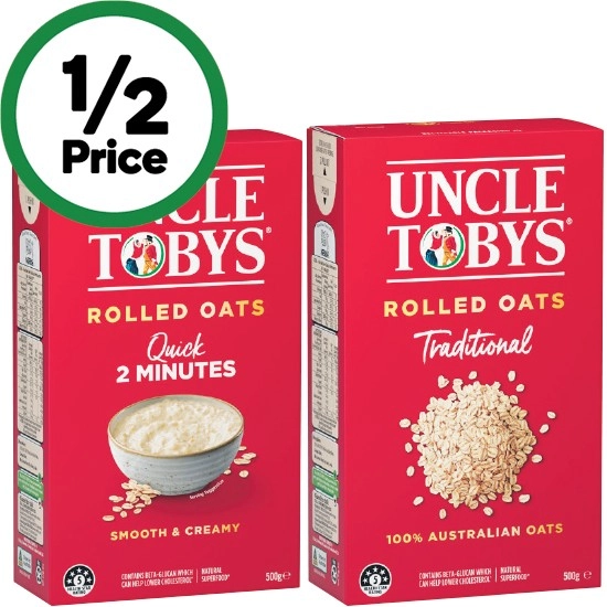 Uncle Tobys Oats 500g