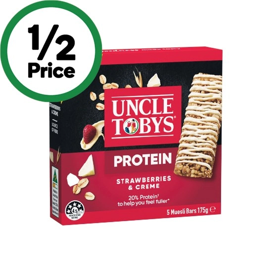 Uncle Tobys Protein Muesli Bars 175g Pk 5