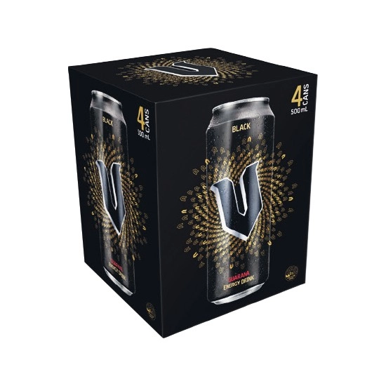 V Energy Drink 4 x 500ml