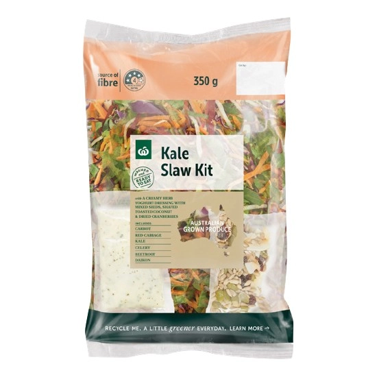 Woolworths Kaleslaw Kit 350g Pack