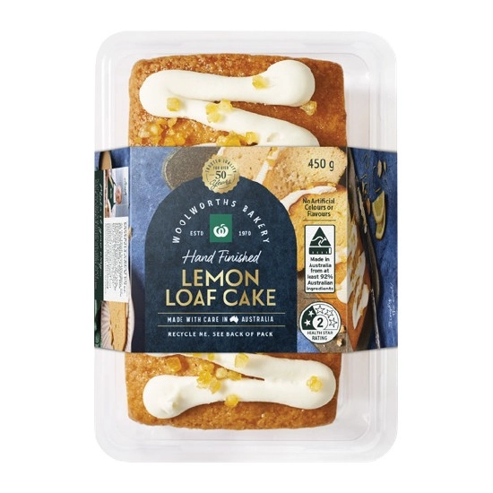 Woolworths Lemon Loaf Cake 450g