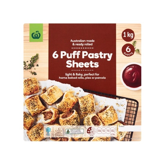 Woolworths Puff Pastry Sheets 1 kg – From the Freezer