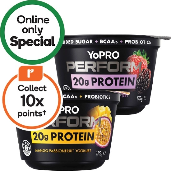 YoPRO Perform High Protein Yoghurt 175g – From the Fridge