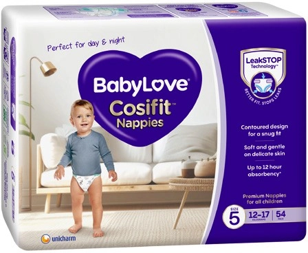 BabyLove Cosifit Jumbo Nappies 54 Pack-84 Pack