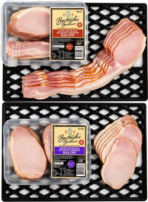 Bertocchi Long Cut or Short Cut Bacon 400g