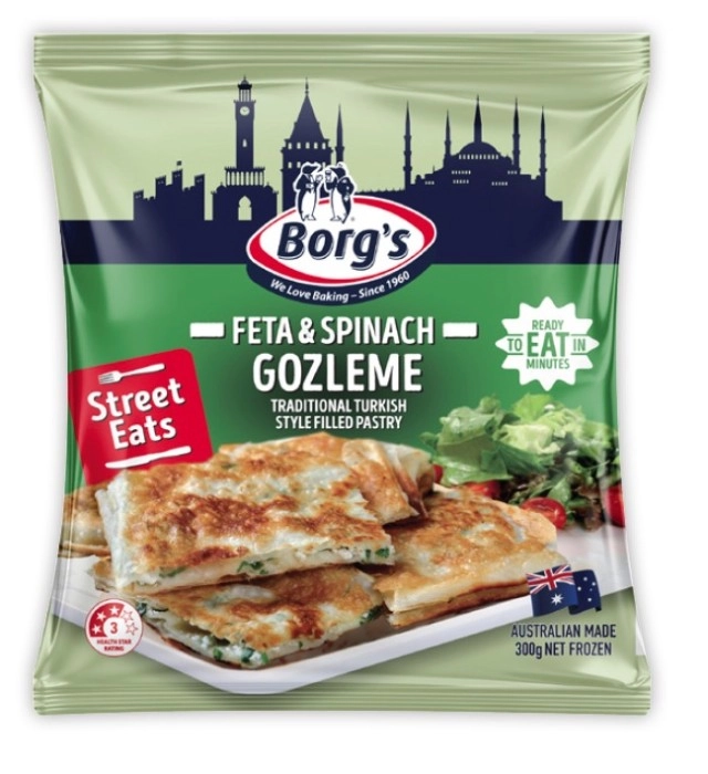 Borg's Gozleme Feta & Spinach 300g