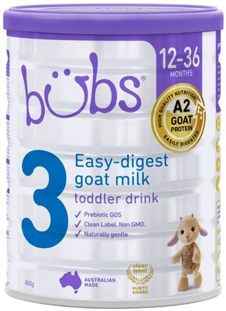 Bubs Goat Milk Toddler Drink Stage 3 800g