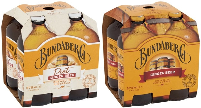 Bundaberg Brewed Soft Drink 4x375mL