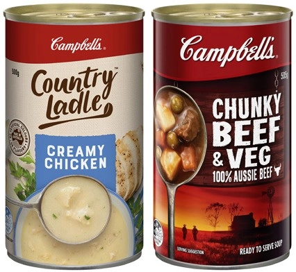 Campbell's Country Ladle or Chunky Soup 495g-505g