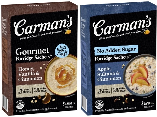 Carman's Porridge Sachets 240g-320g