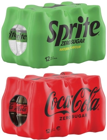 Coca-Cola, Fanta or Sprite Soft Drink 12x300mL