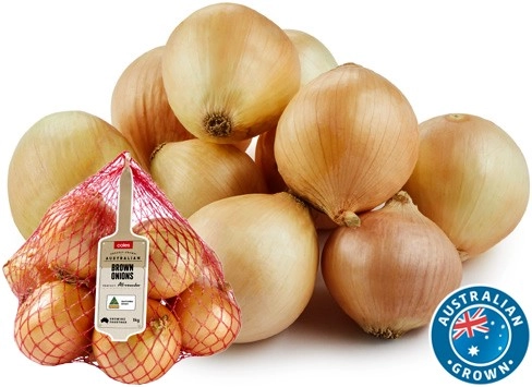 Coles Australian Brown Onions 1kg Bag