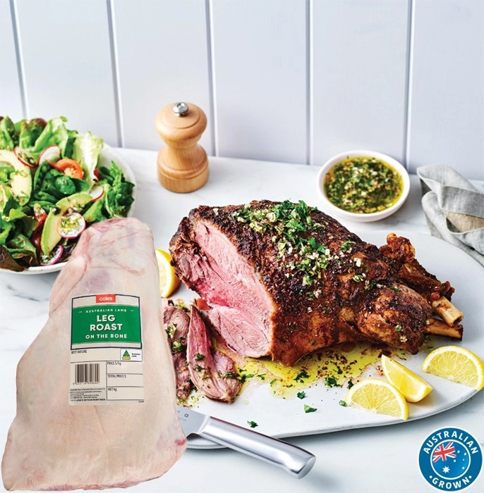 Coles Australian Lamb Whole or Half Leg Roast