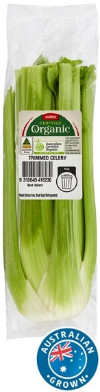 Coles Australian Organic Trimmed Celery