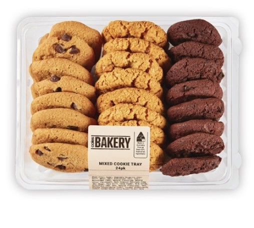 Coles Bakery Mixed Cookies 24 Pack