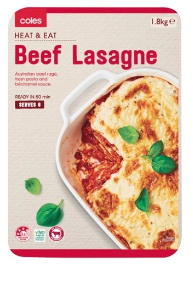 Coles Beef Lasagne 1.8kg