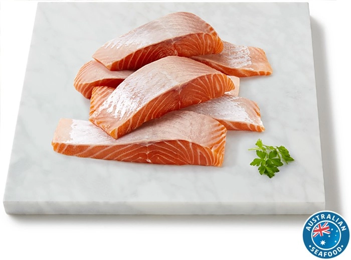 Coles Tasmanian Fresh Salmon Portions Skin Off