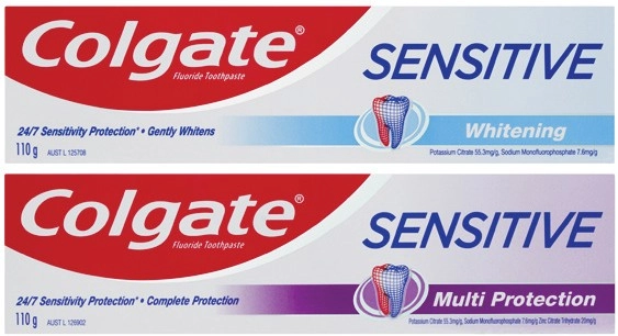 Colgate Sensitive Whitening or Multi Protection Toothpaste 110g