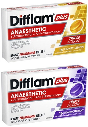 Difflam Plus Anaesthetic Lozenges 16 Pack^