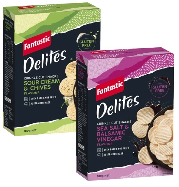 Fantastic Delites Snack Rice Crackers 100g