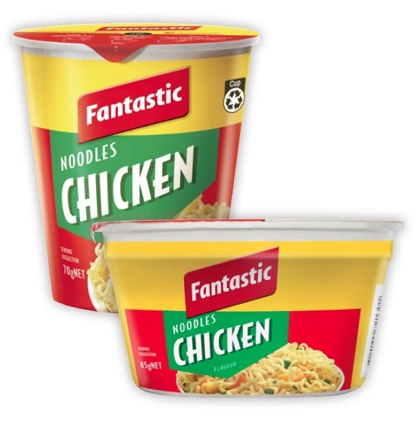 Fantastic Noodle Cup or Bowl 70g-85g