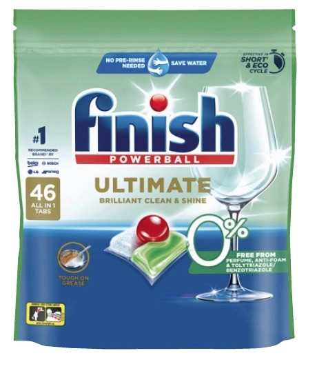 Finish Ultimate 0% Dishwashing Tablets 46 Pack