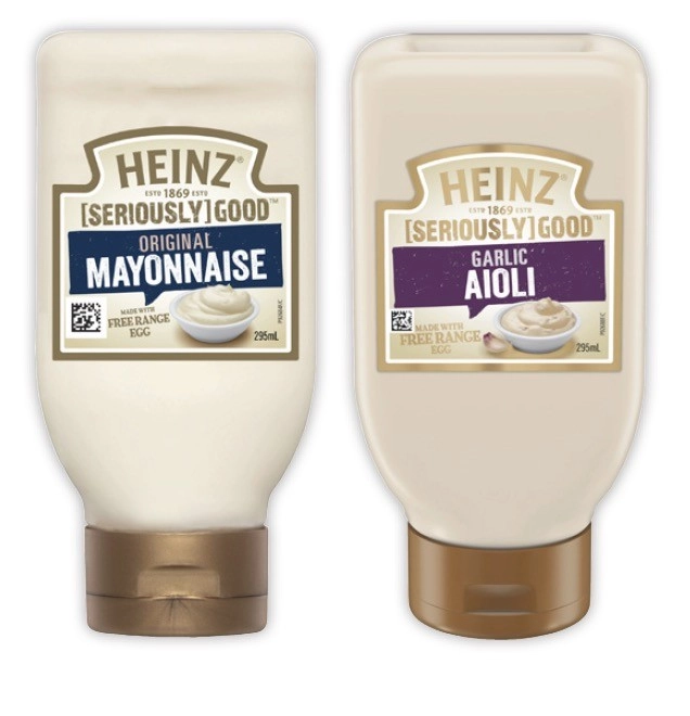 Heinz Seriously Good Aioli or Mayonnaise 295mL