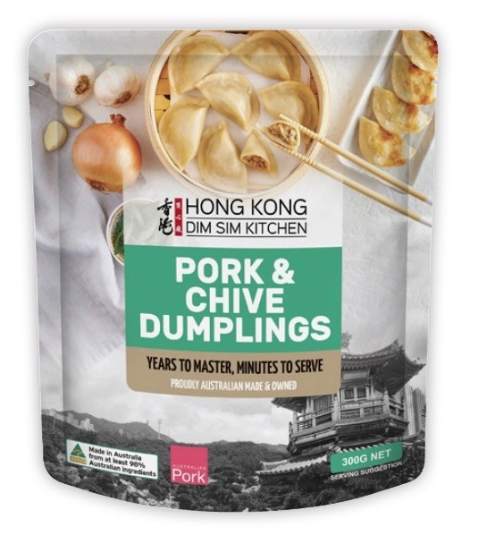 Hong Kong Dim Sim Kitchen Pork & Chive Dumplings 300g