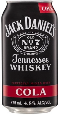 Jack Daniel’s & Cola Cans 6x375mL