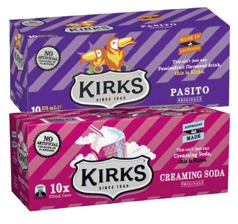 Kirks Soft Drink 10x375mL