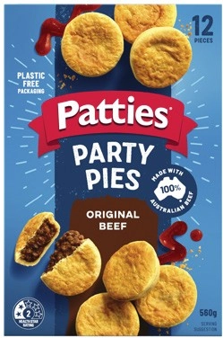 Patties Party Pies 12 Pack 560g