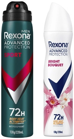 Rexona Advanced 72hr Antiperspirant Aerosol Deodorant 220mL