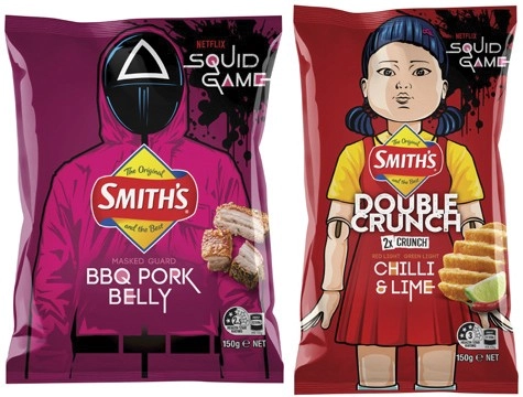 Smith's Crinkle Cut or Double Crunch Potato Chips 150g-170g