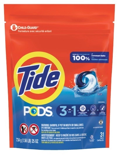 Tide Laundry 3 in 1 Pods 31 Pack