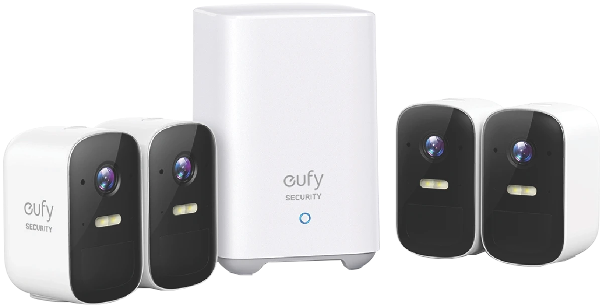 eufy 2C Pro 2K Security System & Homebase (4 Camera)