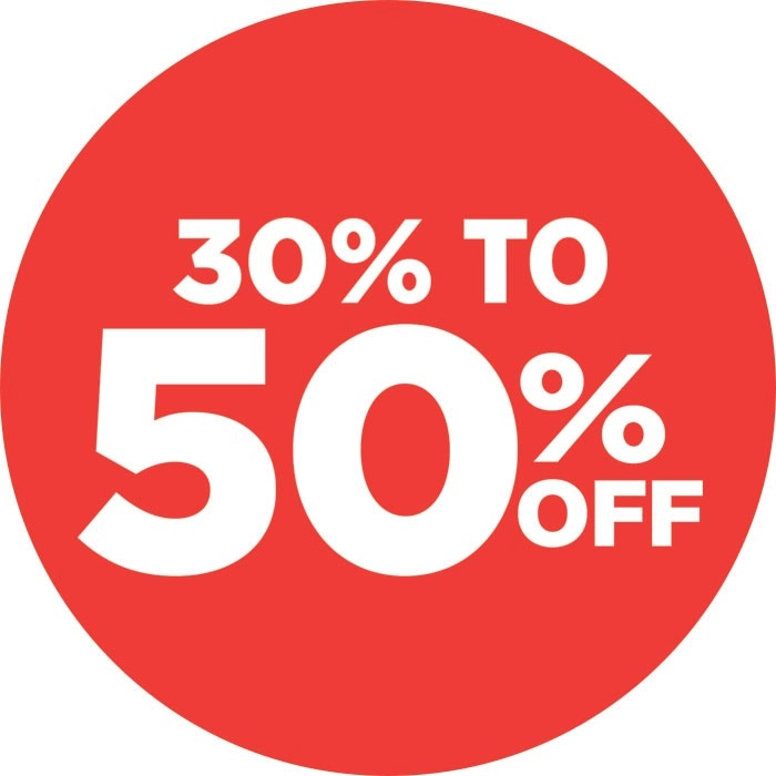 30% to 50% off All Manchester