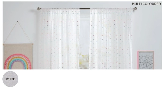 40% off Sprinkle Sheer Rod Pocket Curtains