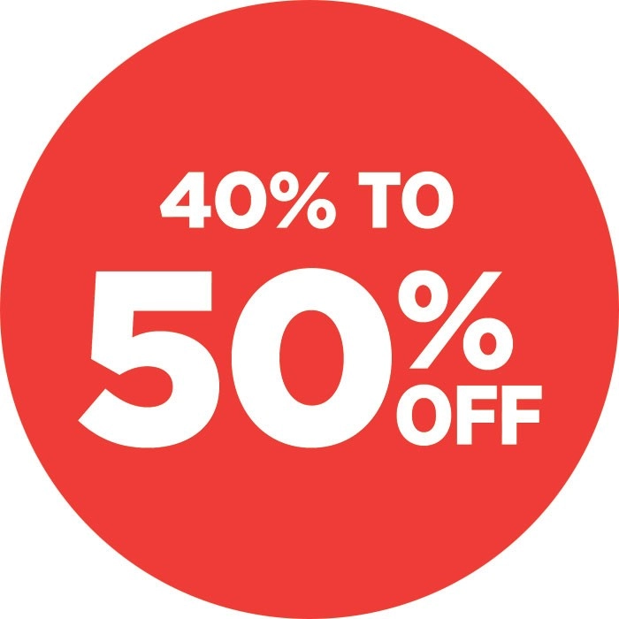 40% to 50% off All Patio Blinds