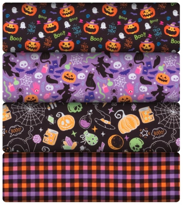 All Halloween Quilting Fabric by the Metre