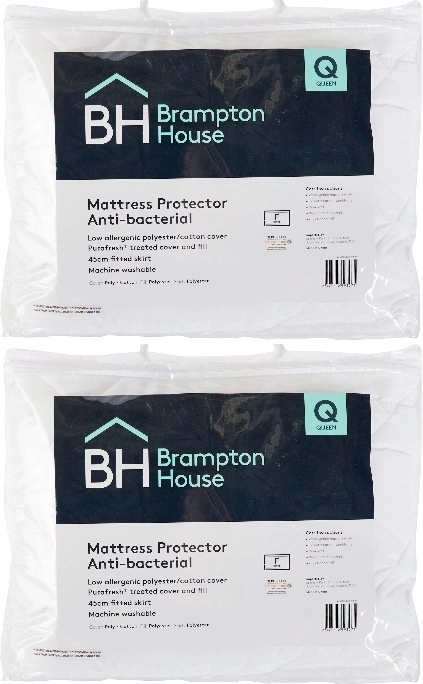 Brampton House Anti-Bacterial Fitted Mattress Protector