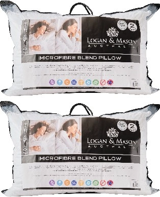 Logan & Mason Microblend Pillow 2 Pack