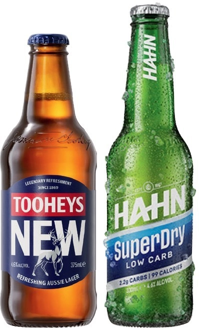 Tooheys New or Hahn SuperDry 24 Pack