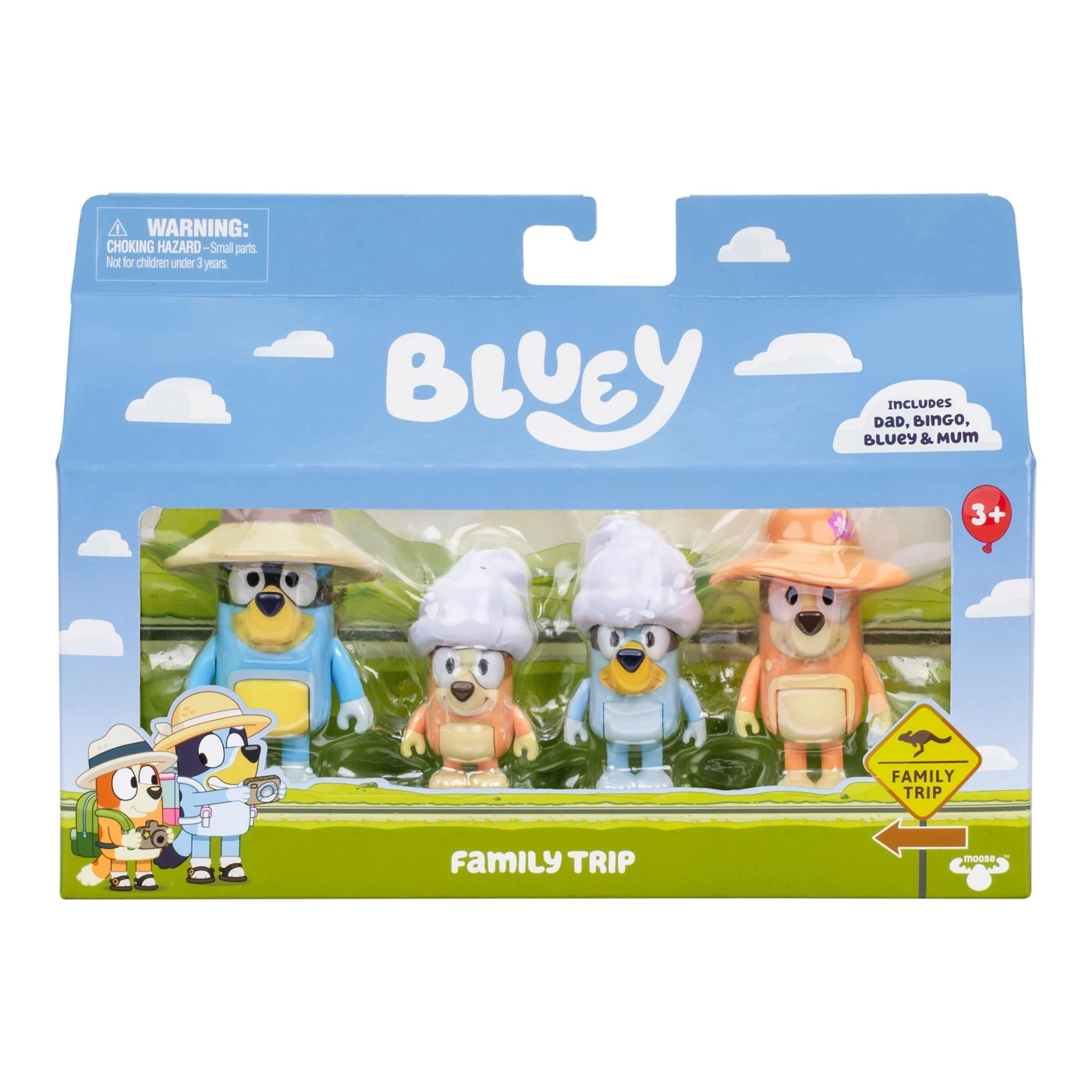 Bluey Figure 4 Pack. Assorted