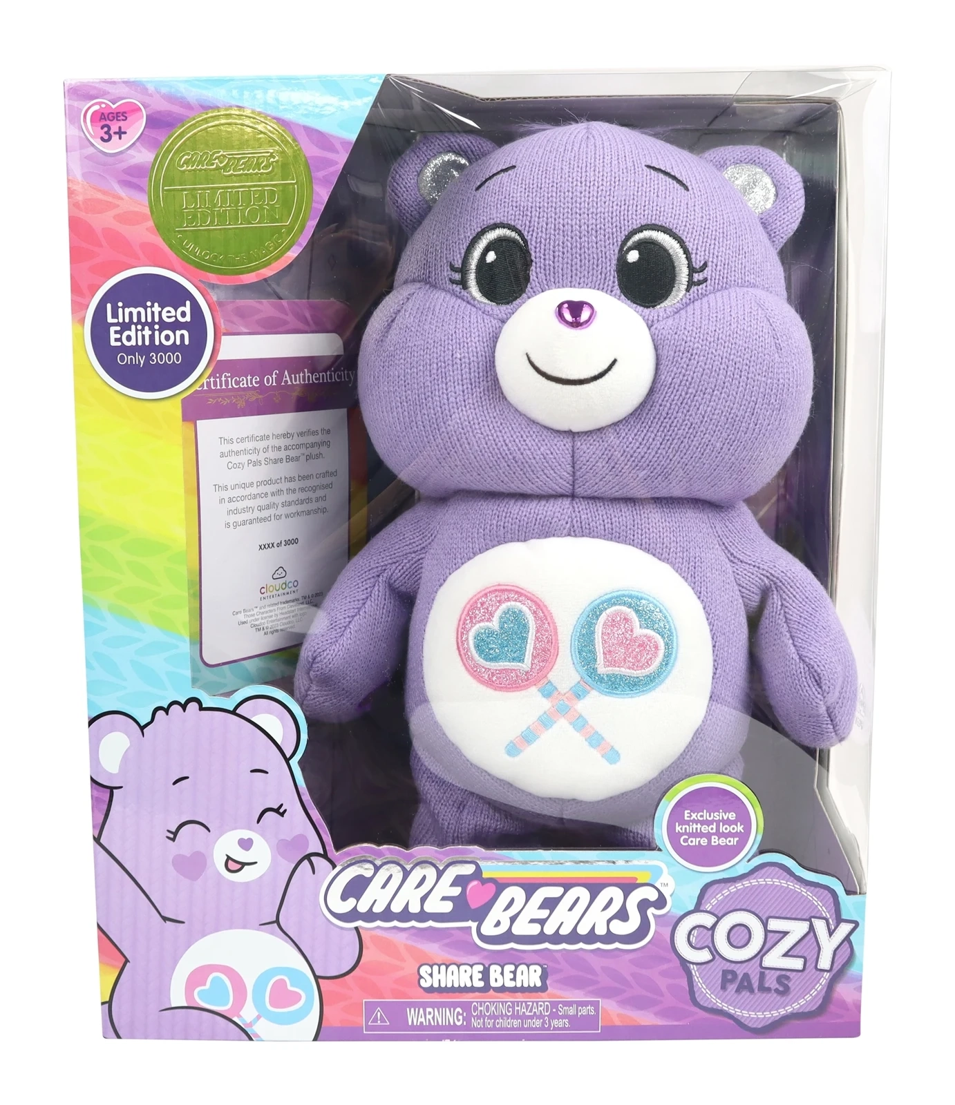 Care Bears Limited Edition Cozy Pals Share Bear