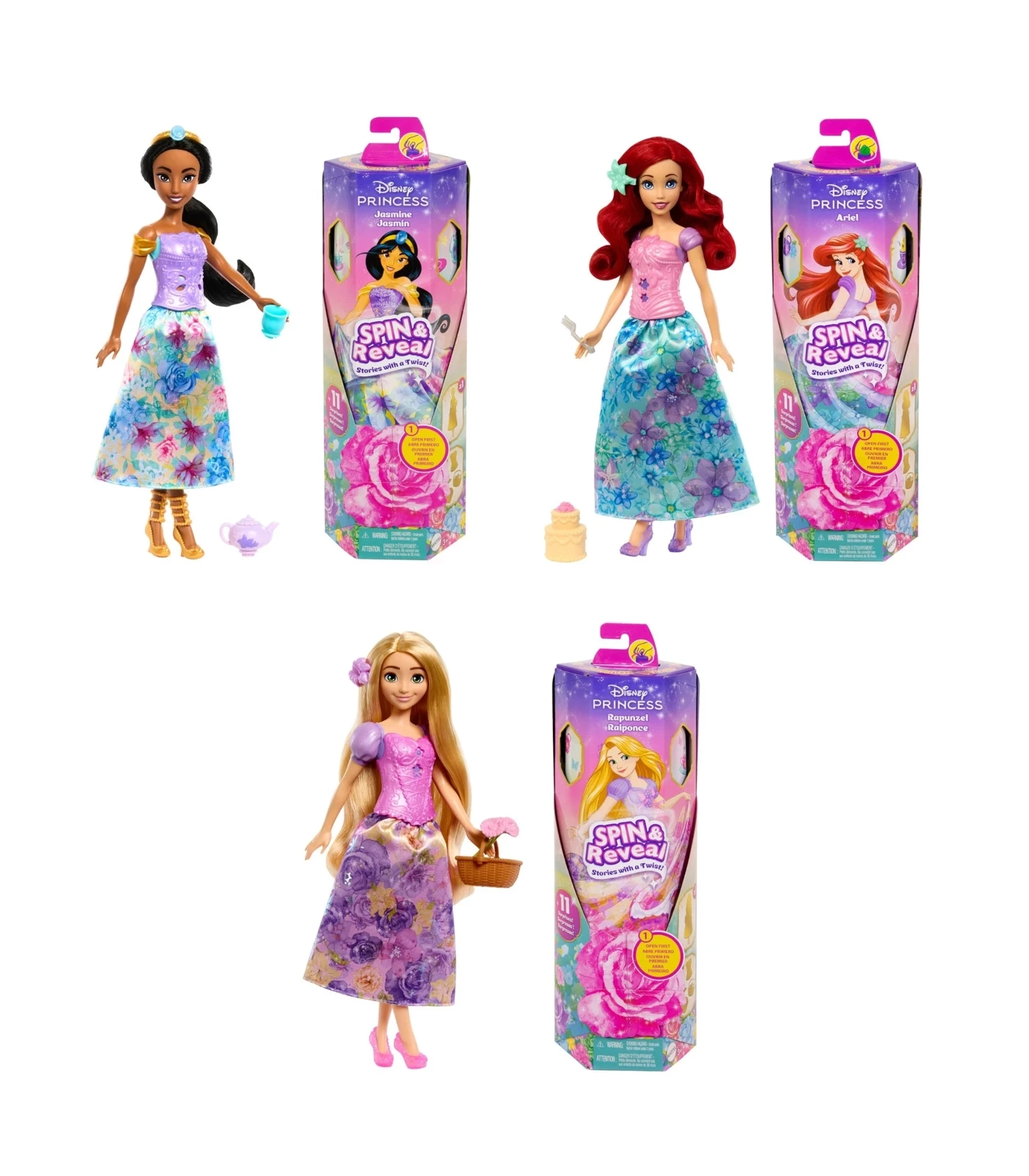 Disney Princess Spin & Reveal Assorted