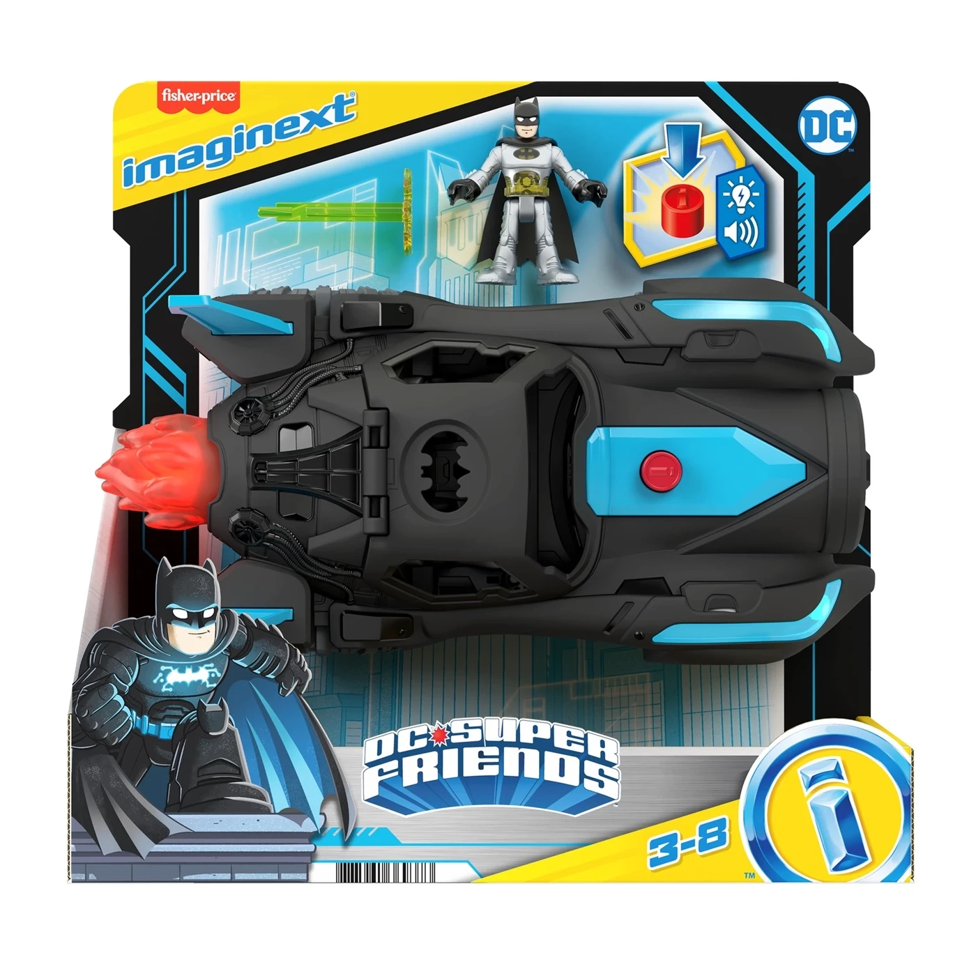 Fisher-Price Imaginext Batman Lights & Sounds Batmobile