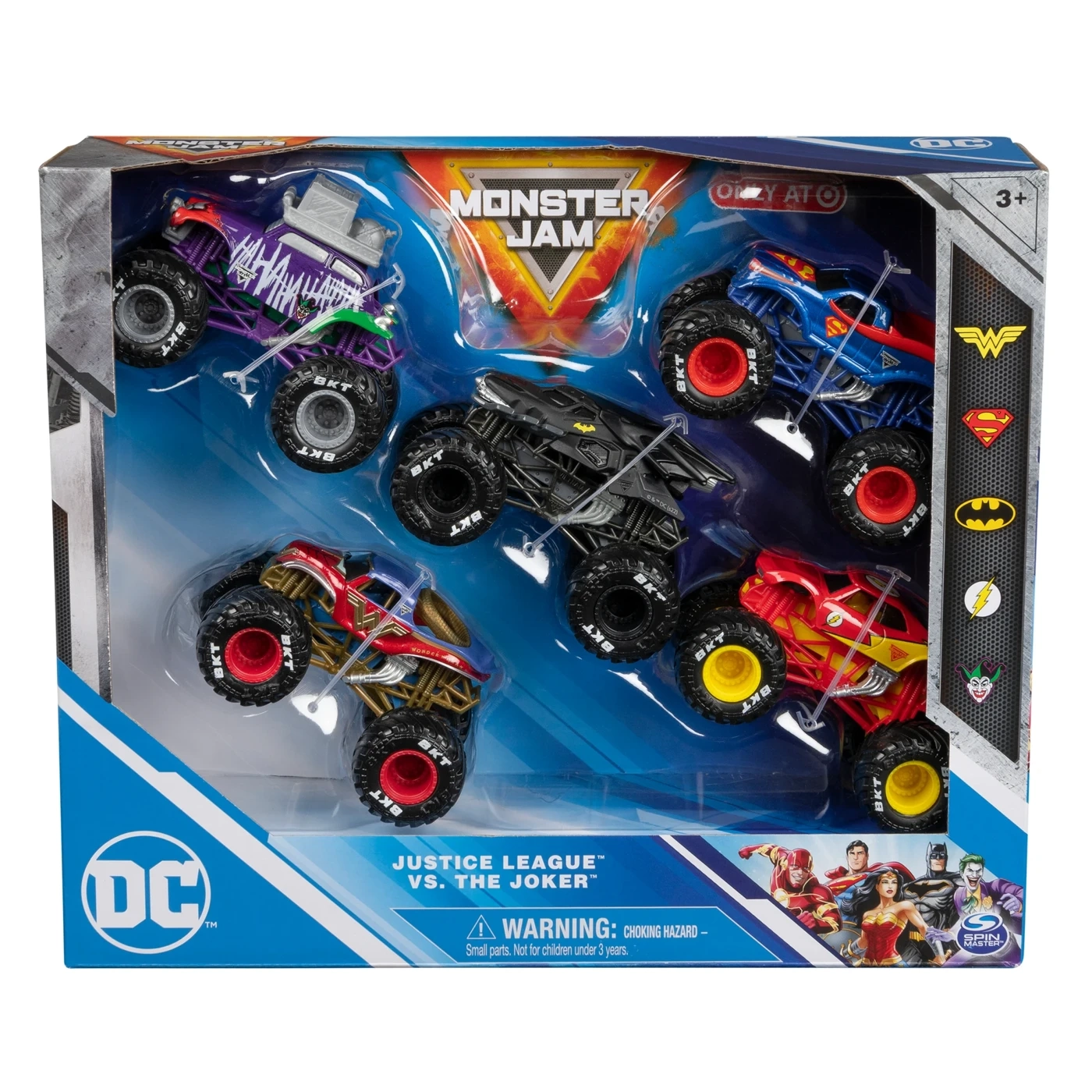 Monster Jam 1:64 DC Justice League 5pk