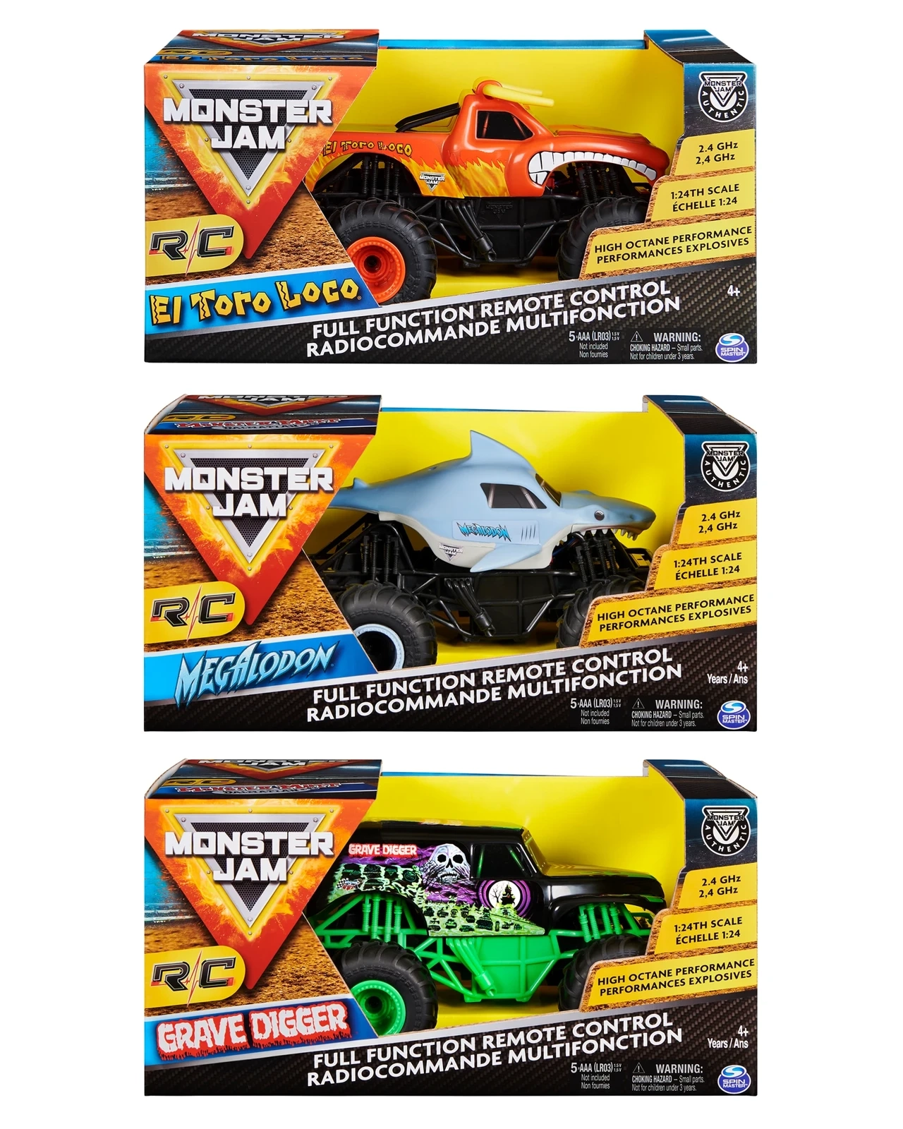 Monster Jam RC 1:24 Vehicle Assorted