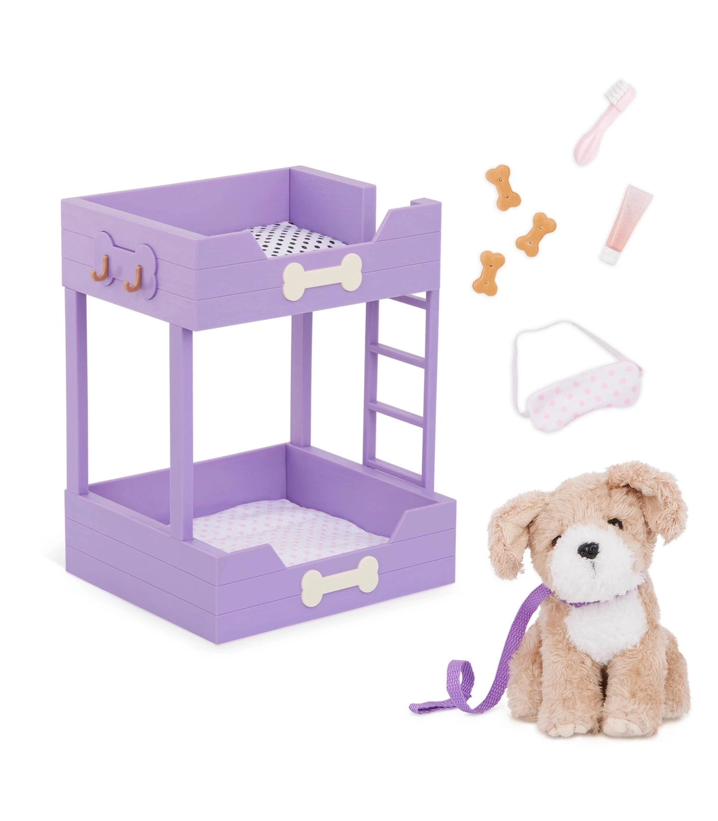 Our Generation Pup Bunks Pet Bunk Bed & Plush Puppy Set